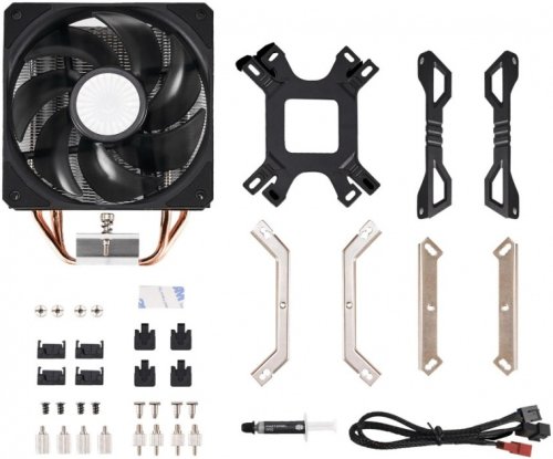  150W PWM Cooler Master Hyper 212 EVO V2 650-1800 / (RR-2V2E-18PK-R2) (LGA1200, LGA2066, LGA2011-V3, LGA2011, LGA1151, LGA1150, LGA1155, LGA1156, LGA1366, LGA775, AM4, AM3+, AM3, AM2+, AM2, FM2+, FM2, FM1)