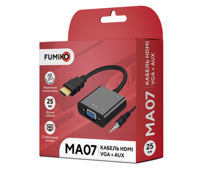  HDMI - VGA    AUX FUMIKO MA07