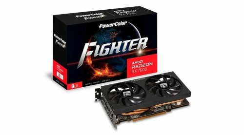  PowerColor AMD Radeon RX 7600 Fighter [RX 7600 8G-F] PCI-E 4.0 8  GDDR6, 128 , 3 x DisplayPort, HDMI, GPU 1720 