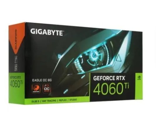 GIGABYTE NVIDIA GeForce RTX 4060TI GV-N406TEAGLE OC-8GD 8Gb Eagle, GDDR6, OC, 8  GDDR6, 18000 , 128 bit Ret
