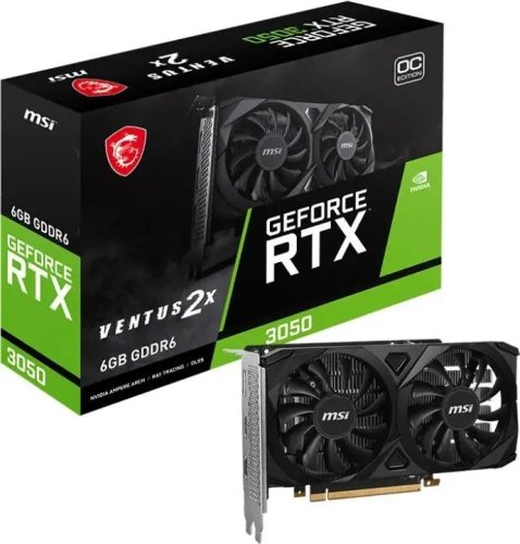  MSI GeForce RTX 3050 VENTUS 2X 6Gb OC [RTX 3050 VENTUS 2X 6G OC] GDDR6