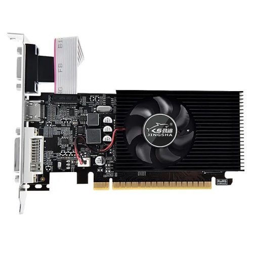  JINGSHA NVIDIA GT730 4GB (GDDR3, 128Bit, DVI, VGA, HDMI, Low Profile included)  RTL