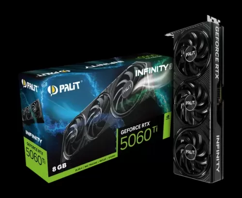  Palit GeForce RTX 5060 Ti Infinity 3 [NE7506T019P1-GB2062S] PCIe 5.0 8  GDDR7, 128 , 3 x DisplayPort, HDMI, GPU 2407 