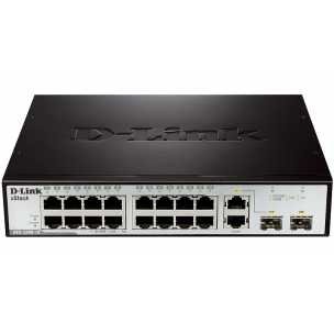   D-Link ( DES-3200-18 / C1A ) Switch 18 port (16UTP 10 / 100Mbps+ 1Combo 1000BASE-T / SFP + 1SFP)