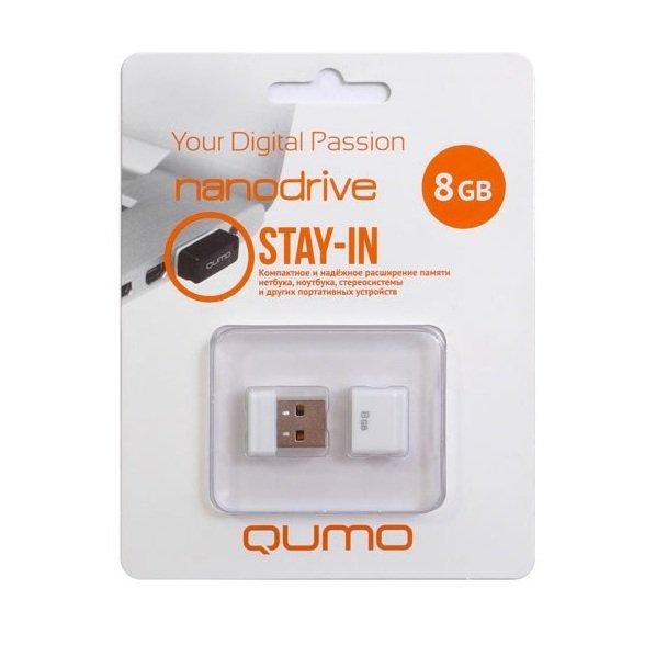 - 8Gb QUMO Nano [USB 2.0, ]