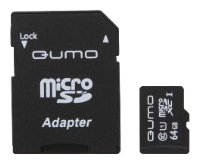   micro SDXC 64Gb QUMO lass 10   SD 3.0  UHS-1 ( )