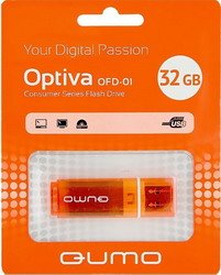 - 32Gb QUMO [Optiva 01, USB 2.0, orange]
