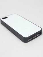 iPhone5 Чехол черный силиконовый, со вставкой под сублимацию арт.520