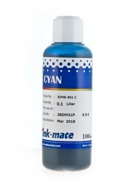   Epson L800, L805 Ink-mate EIM-801C Cyan - 1L 004-1748