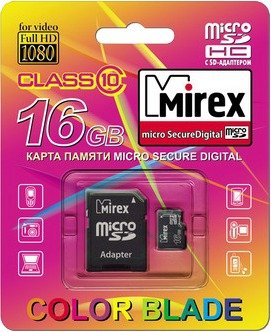   Micro SD 16Gb MIREX class 10