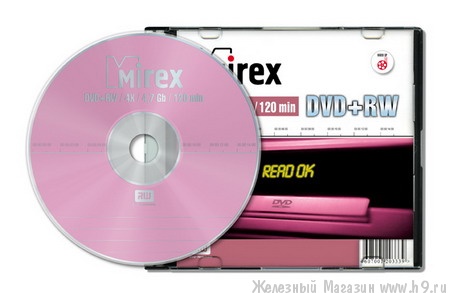  DVD+RW Mirex [4.7Gb,4x, slim case]
