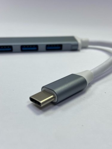  TYPE-C to 4 Ports USB 3.0, 4  USB3.0,  5 C-809 Grey ()