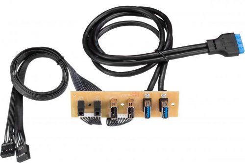    FL-SP301U2U3 / 2xUSB2.0+2xUSB3.0, PCB board+Audio+Cables for FL-301