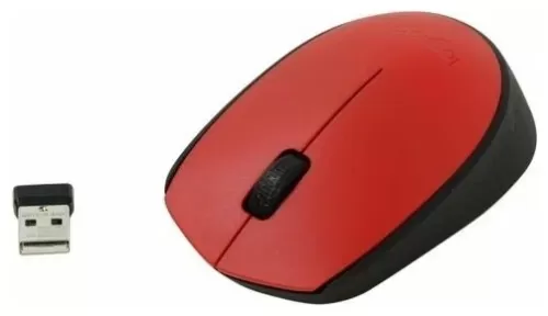 Мышь Logitech M171 Red Optical Mouse Wireless (910-004641) USB