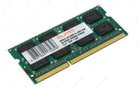  SO-DIMM DDR3 4Gb QUMO 1600MHz PC12800 256Mx8 CL11 QUM3S-4G1600K11