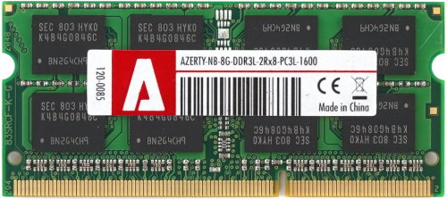 SO-DIMM DDR3L 8Gb Azerty 1600MHz PC3L-1600 2Rx8 v1.35
