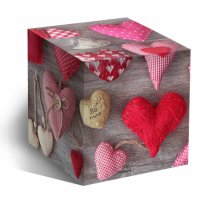 Подарочная коробка для кружки Сердечки