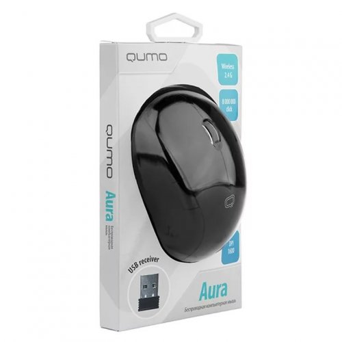 Мышь Qumo Aura M47, беспроводная, оптическая, 5 кноп., 800/1200/1600 dpi