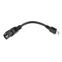 Кабель Dialog CU-0401 black OTG - micro USB B (M) - USB A (F), V2.0, длина 0.15 м