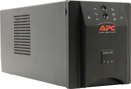 ИБП APC Smart-UPS SUA750I (line-interactive, мощность: 750ВA, 500Вт, интерфейс RS-232, интерфейс USB