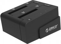 Док-станция ORICO 6228US3-EU-BK-BP на 2 HDD для 2.5 и 3.5 SATA HDD на USB3.0  Black