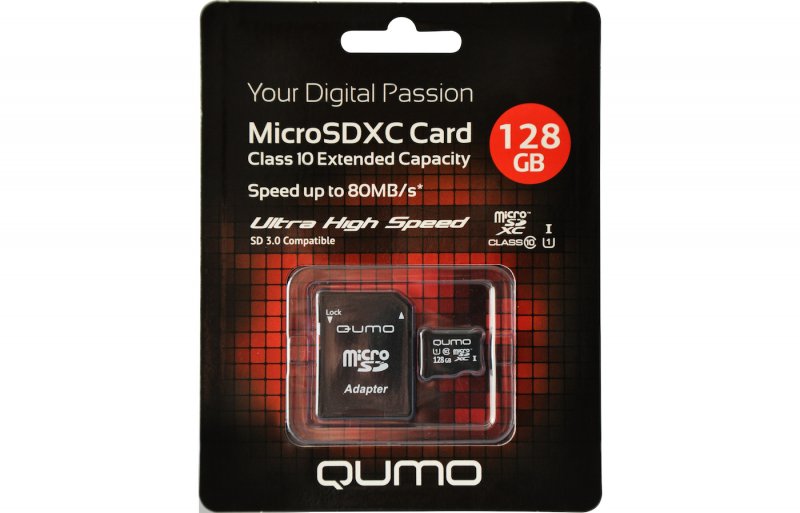   MicroSDXC 128Gb Qumo UHS-I, 3.0   Class 10