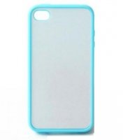 iPhone6 Чехол голубой пластиковый, со вставкой под сублимацию арт.616