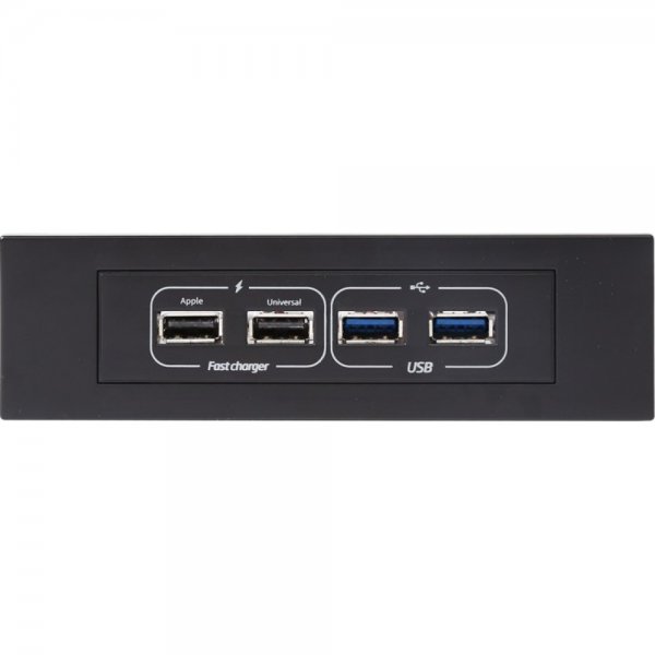  USB  GameMax FC01-U3 ( 2  USB 3.0 (2A)    USB 2.0,   5.25