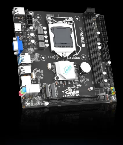 ����������� ����� JINGSHA LGA1155, B75M-I, 1xM.2, DDR3 ( Mini-DTX, D-Sub (VGA), HDMI) BOX