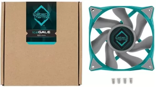 Вентилятор Iceberg Thermal IceGALE 120 Teal , скорость вращения 500-1850 об/минб, 35dBa, 12V 0.20A Вентилятор Iceberg Thermal IceGALE 120 Teal , скорость вращения 500-1850 об/минб, 35dBa, 12V 0.20A