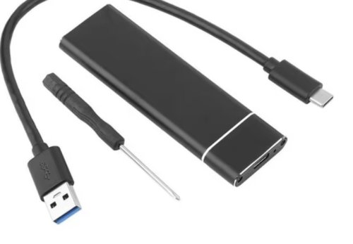Внешний бокс для M.2 NVME USB 3.1 черный SSD kebidu, алюминий, USB 3.1