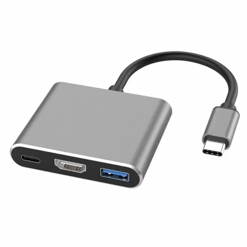 Док-станция Type-C TO HDTV 3 in 1 Adapter HDTV + USB 3..0 + Type-c PD