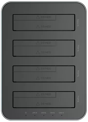 Док-станция ORICO ORICO-6646C3-C-EU-GY-BP на 4 HDD/SSD для 2.5 Док-станция ORICO ORICO-6646C3-C-EU-GY-BP на 4 HDD/SSD для 2.5