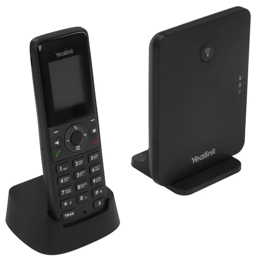 IP телефон W71P DECT до 10 SIP-аккаунтов, до 20 одновременных вызовов, система шумоподавления, быстр