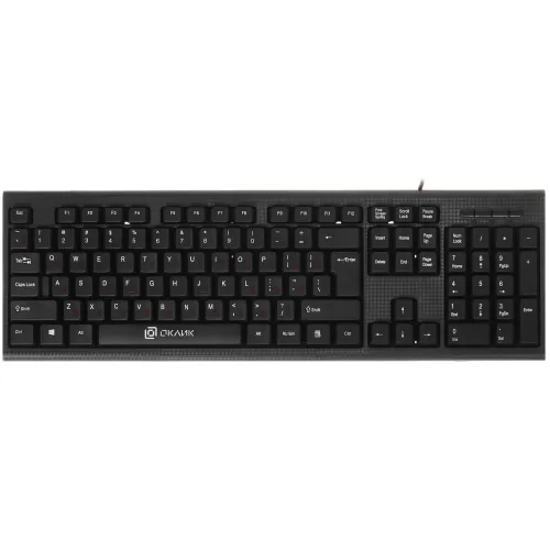 Клавиатура+мышь проводная Oklick 620M черный [мембранная, клавиш - 104 шт, USB, кнопок мыши - 3 шт, Клавиатура+мышь проводная Oklick 620M черный [мембранная, клавиш - 104 шт, USB, кнопок мыши - 3 шт,