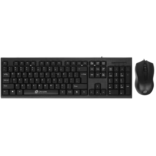 Клавиатура+мышь проводная Oklick 620M черный [мембранная, клавиш - 104 шт, USB, кнопок мыши - 3 шт,