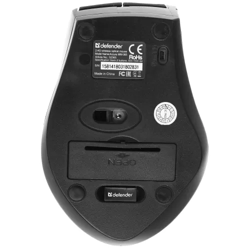 Мышь Defender Accura оптическая MM-365, (Черный) 6 кнопок, 800-1600 dpi Мышь Defender Accura оптическая MM-365, (Черный) 6 кнопок, 800-1600 dpi