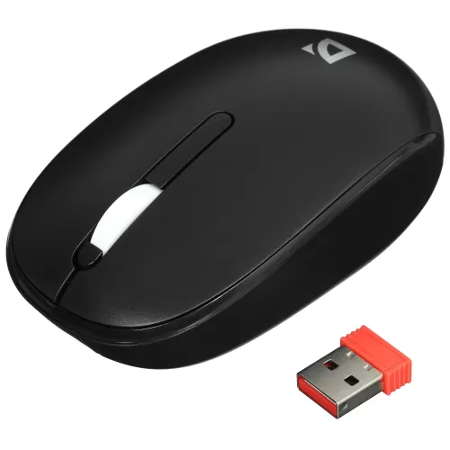 Мышь Defender Smart MM-396 3кн, 2.4G+BT, 500мАч беспроводная оптическая 1600dpi (Черный)