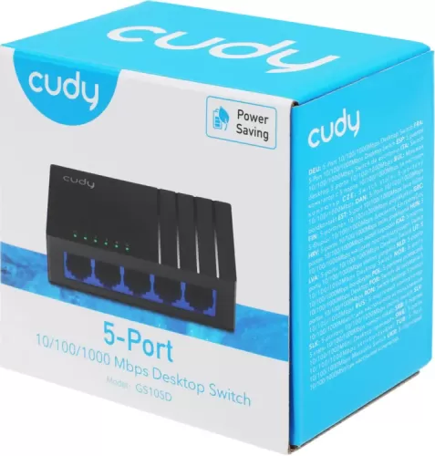 ���������� Cudy GS105D �������������, ����������, 100 ����/���, 1000 ����/���, 5 port