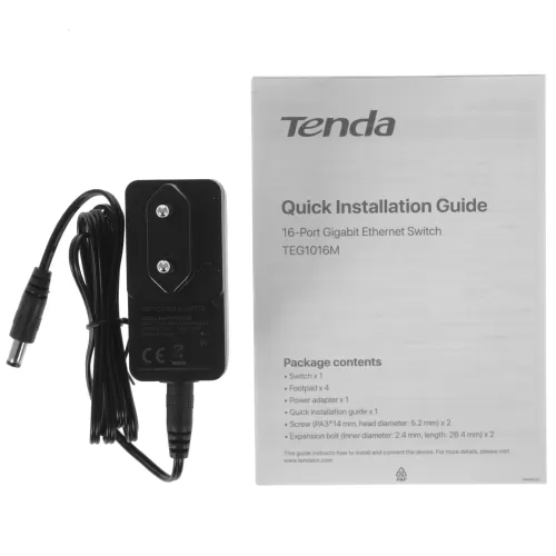 ���������� Tenda TEG1016M [������-16, �������������, 1000 ����/���, 100 ����/���]
