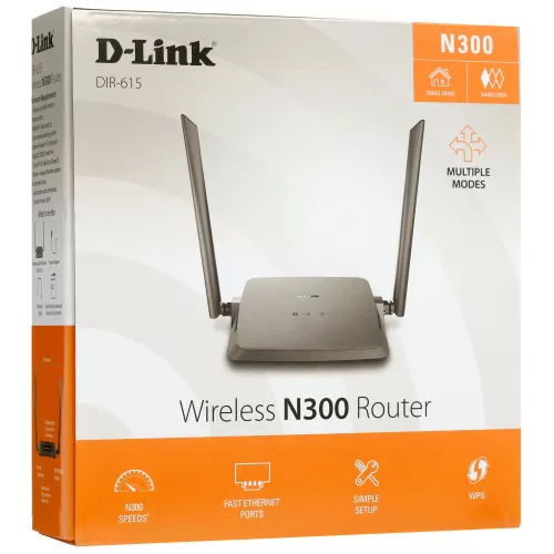 ������������ ������������� D-Link DIR-615/Z1A (2.4 ��� (802.11n) 2x5dBi, 4-� �������� �� 100 ����/�