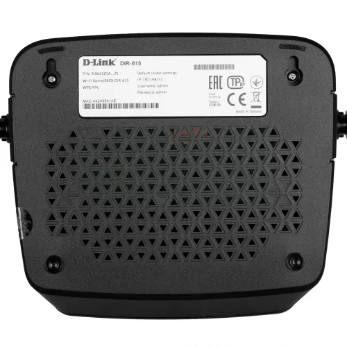 ������������ ������������� D-Link DIR-615/Z1A (2.4 ��� (802.11n) 2x5dBi, 4-� �������� �� 100 ����/�