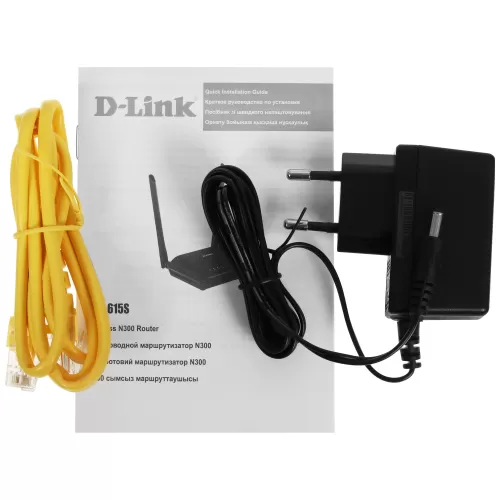 Беспроводной маршрутизатор D-Link DIR-615S/RU/B1A (2.4 ГГц (802.11n) 2x5dBi external antennas, 4-х п Беспроводной маршрутизатор D-Link DIR-615S/RU/B1A (2.4 ГГц (802.11n) 2x5dBi external antennas, 4-х п