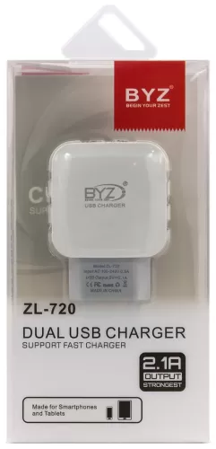   BYZ ZL-720 EU, 2xUSB-A, 2.1A    OC (Android  iOS), 