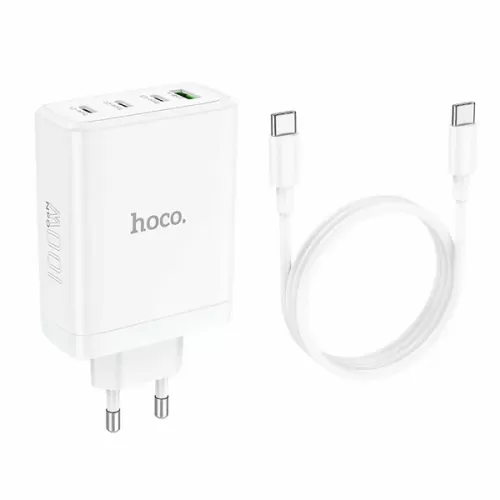   HOCO N31, PD100W, 3xType-C, 1xUSB, 3A + (Type-C - Type-C), 1, 