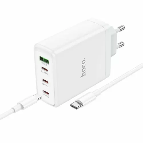   HOCO N31, PD100W, 3xType-C, 1xUSB, 3A + (Type-C - Type-C), 1, 