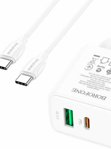   BOROFONE BA67A, PD+QC3.0, 1USB-/1xUSB-A, + (Type-C - Type-C), 1, 