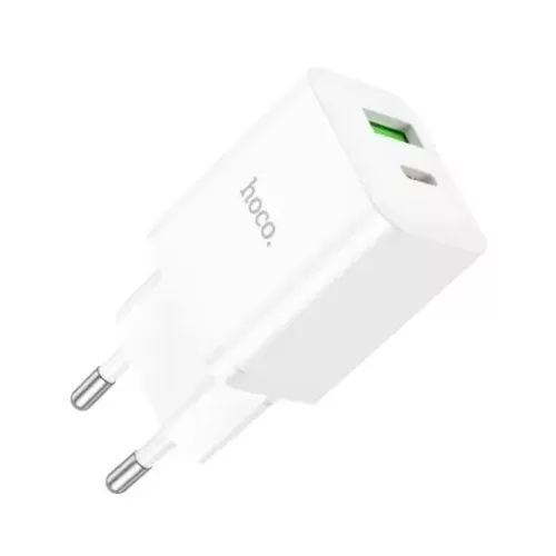   HOCO N28, PD20W+QC3.0, 1xUSB-C, 1xType-A, 3A, + (Type-C - Type-C), 1, 