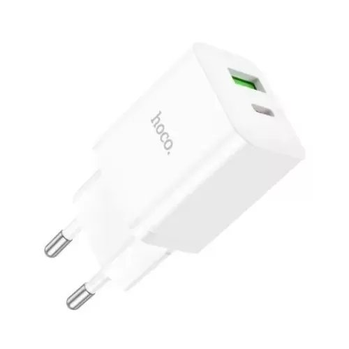   HOCO N28, PD20W+QC3.0, 1xUSB-C, 1xType-A, 3A, + (Type-C - Type-C), 1, 