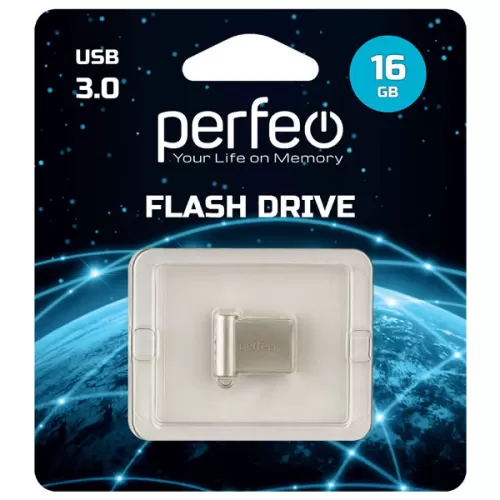 - 16GB Perfeo M06 metal series USB 3.0